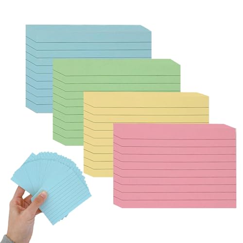 A7 Linierte Karteikarte, 200 Stücke Verdickter Karteikarten, 100 x 74mm Farbig Sortiert Lernkarten in Praktischer Spenderbox für Unterwegs Vokabel Lernen Notizen A7 Linierte Karteikarte, 200 Stücke Verdickter Karteikarten, 100 x 74mm Farbig Sortiert Lernkarten in Praktischer Spenderbox für Unterwegs Vokabel Lernen Notizen von Laluky