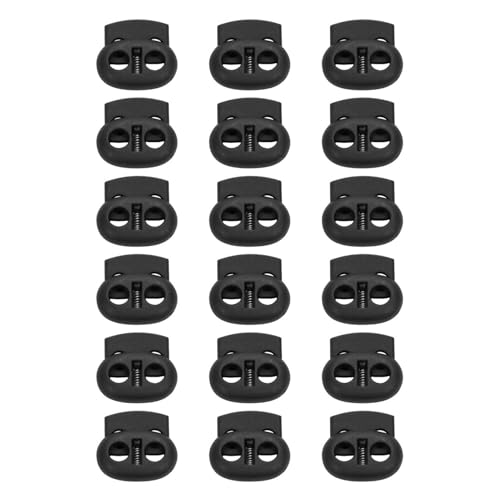 Packung mit 15 Federschnurschlösser, Kordel Stopper mit 2 Loch, 5 mm Loch, Gummikordel Stopper,Kordelklemme Kordelschlösser, Zugkordel Stopper für Feder-Knebel-Stopper, Zugschnur Rucksack, Kleidung Packung mit 15 Federschnurschlösser, Kordel Stopper mit 2 Loch, 5 mm Loch, Gummikordel Stopper,Kordelklemme Kordelschlösser, Zugkordel Stopper für Feder-Knebel-Stopper, Zugschnur Rucksack, Kleidung von Laluky