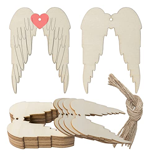 Engelsflügel Form Hängende Holz Engelsflügel Unlackiertes Holz mit Bindfäden DIY Handwerk Ornament für Weihnachten Hochzeit Geburtstag Thema Party Dekoration 20 Stück Engelsflügel Form Hängende Holz Engelsflügel Unlackiertes Holz mit Bindfäden DIY Handwerk Ornament für Weihnachten Hochzeit Geburtstag Thema Party Dekoration 20 Stück von Lamantery
