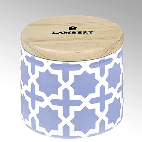 Lambert - Ebba - Duftkerze im Gefäß im Deckel - Keramik/Bambus/Paraffingemsich/Duftöle - Lavendel - H: 8cm / D: 9cm Lambert - Ebba - Duftkerze im Gefäß im Deckel - Keramik/Bambus/Paraffingemsich/Duftöle - Lavendel - H: 8cm / D: 9cm von Lambert
