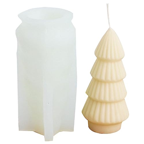 Lambo 10 x Weihnachts-Silikonformen, Weihnachtsharzformen in Kiefernform, Epoxidharz-Formen für Weihnachtsdekoration, zum Basteln, Aromatherapie-Steine, Kerze, Seife, von Lambo