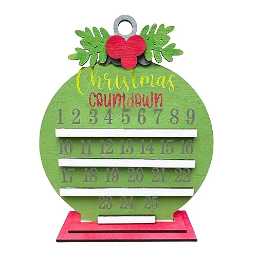 Lambo Adventskalender aus Holz, Adventskalender aus Holz für – Weihnachtsgeschenk des Adventskalenders in Rot und Grün für Weihnachtsdekoration Lambo Adventskalender aus Holz, Adventskalender aus Holz für – Weihnachtsgeschenk des Adventskalenders in Rot und Grün für Weihnachtsdekoration von Lambo