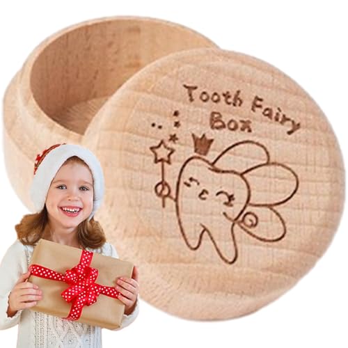 Lambo Aufbewahrungsbox für Zahnfeen, Aufbewahrungsbox aus Holz, für Andenken an gefallene Zähne, Erinnerungsgeschenk für oder Mädchen, Zahnbehälter für Geburtstag, Party Lambo Aufbewahrungsbox für Zahnfeen, Aufbewahrungsbox aus Holz, für Andenken an gefallene Zähne, Erinnerungsgeschenk für oder Mädchen, Zahnbehälter für Geburtstag, Party von Lambo