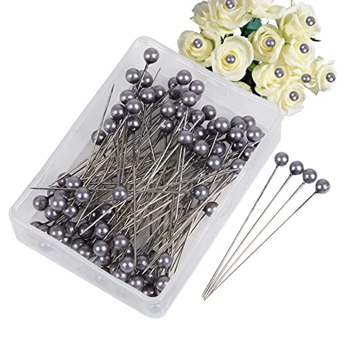 Lambo Blumenstraußnadeln für Blumen | 100 Stück Knopflochnadeln, gerade Stecknadeln für Basteln, Nähen, Handwerk, Hochzeit, Blumendekorationen von Lambo