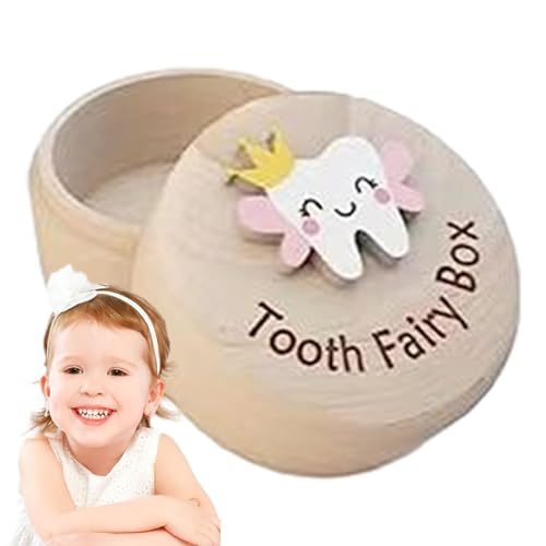 Lambo Erinnerungsbox für Zähne, Feenbox für Zähne – niedlicher Zahnhalter aus Holz, Erinnerungsgeschenk für Jungen oder Mädchen, Zahnbehälter für Geburtstag, Babyparty, spart Lambo Erinnerungsbox für Zähne, Feenbox für Zähne – niedlicher Zahnhalter aus Holz, Erinnerungsgeschenk für Jungen oder Mädchen, Zahnbehälter für Geburtstag, Babyparty, spart von Lambo