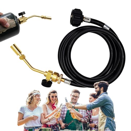 Lambo Lötfackel mit Schlauch, Lötlampe, kleine Taschenlampe mit Fackelschlauch – Flammenbrenner zum Schweißen, Basteln, Kontrolle der Flamme, einstellbar, Lötbrenner Lambo Lötfackel mit Schlauch, Lötlampe, kleine Taschenlampe mit Fackelschlauch – Flammenbrenner zum Schweißen, Basteln, Kontrolle der Flamme, einstellbar, Lötbrenner von Lambo