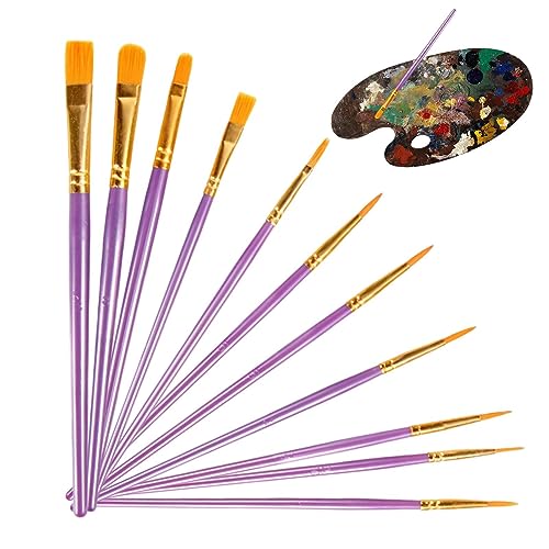 Lambo Pinsel für Ölfarbe, 10 Pinsel für Künstlermalerei, glatt und flexibel, für Acrylfarben und Ölfarben Lambo Pinsel für Ölfarbe, 10 Pinsel für Künstlermalerei, glatt und flexibel, für Acrylfarben und Ölfarben von Lambo