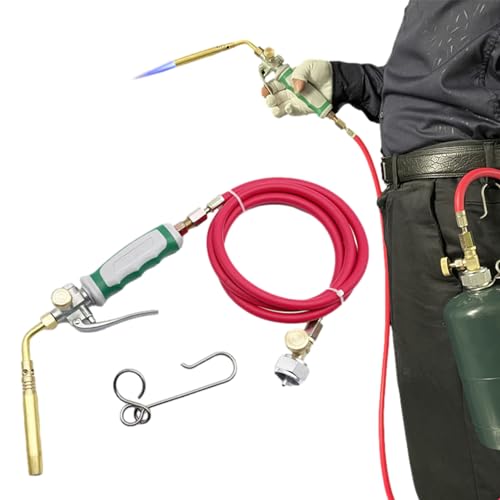 Lambo Schweißbrenner, Lötbrenner – Länge des Schlauchs 1,6 m – Lötbrenner | Hochtemperatur-Taschenlampe, langlebiges Schweißzubehör für den Bau, Amateure Lambo Schweißbrenner, Lötbrenner – Länge des Schlauchs 1,6 m – Lötbrenner | Hochtemperatur-Taschenlampe, langlebiges Schweißzubehör für den Bau, Amateure von Lambo