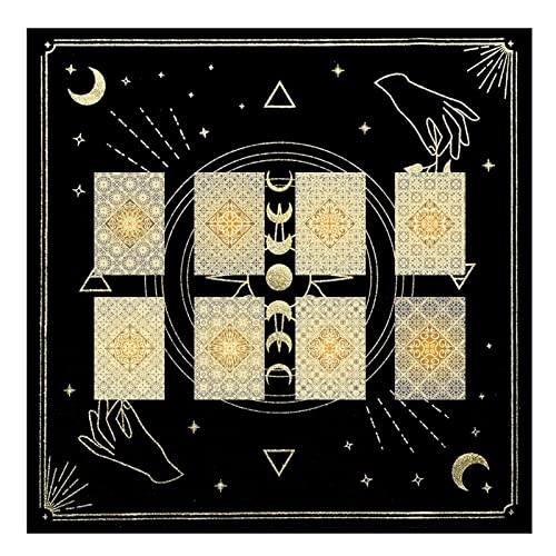 Lambo Tarot-Tischdecke, Tarot-Stoff zum Lesen, mystische Tischdecke – Mystische Tischdecke mit 1,57 Füßen, Boho-Stil, Astrologie, Brett, Tarot, Dekoration und Gothic-Zubehör für zu Hause Lambo Tarot-Tischdecke, Tarot-Stoff zum Lesen, mystische Tischdecke – Mystische Tischdecke mit 1,57 Füßen, Boho-Stil, Astrologie, Brett, Tarot, Dekoration und Gothic-Zubehör für zu Hause von Lambo
