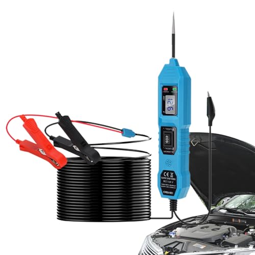 Lambo Testlampe mit Voltmeter, Kfz-Sicherungsprüfer | Spannungsprüfer 3,5 – 36 V DC, Batterieleistungsdetektor – Bidirektionaler LED-Stift, mit Zange Lambo Testlampe mit Voltmeter, Kfz-Sicherungsprüfer | Spannungsprüfer 3,5 – 36 V DC, Batterieleistungsdetektor – Bidirektionaler LED-Stift, mit Zange von Lambo