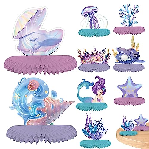 Lambo Unter Partydekorationen – Tischdekoration unter Mermaid Honeycomb 9 Stück | Tischschmuck mit Meeresmotiv, Wabendekor für Geburtstagsfeier, Baby Lambo Unter Partydekorationen – Tischdekoration unter Mermaid Honeycomb 9 Stück | Tischschmuck mit Meeresmotiv, Wabendekor für Geburtstagsfeier, Baby von Lambo