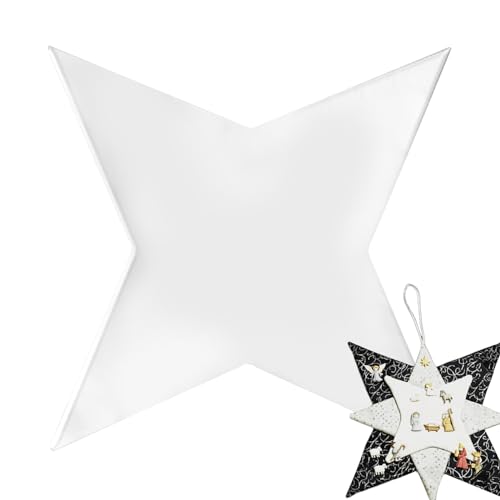 Lambo Weihnachts-Steppvorlagen | Quilt-Lineal-Schablonen in Sternform | Weihnachts-Patchwork-Modell handgefertigt aus Acryl glatt und rutschfest für Handwerk Lambo Weihnachts-Steppvorlagen | Quilt-Lineal-Schablonen in Sternform | Weihnachts-Patchwork-Modell handgefertigt aus Acryl glatt und rutschfest für Handwerk von Lambo