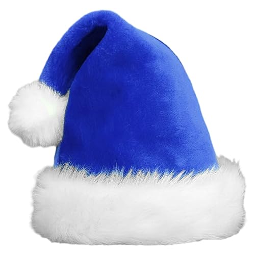 Lambo Weihnachtsmannmütze, bunt, klassisch, mit Plüschrand – warme und bequeme Weihnachtsmütze, Partyzubehör für Erwachsene Lambo Weihnachtsmannmütze, bunt, klassisch, mit Plüschrand – warme und bequeme Weihnachtsmütze, Partyzubehör für Erwachsene von Lambo