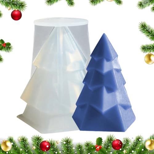 Silikonform für Weihnachtsbaum, Kerzenform für Weihnachtsbaum, Silikonharz für Weihnachtsbaum, Bastelform aus Epoxidharz, Seifenform für Kerzen von Lambo