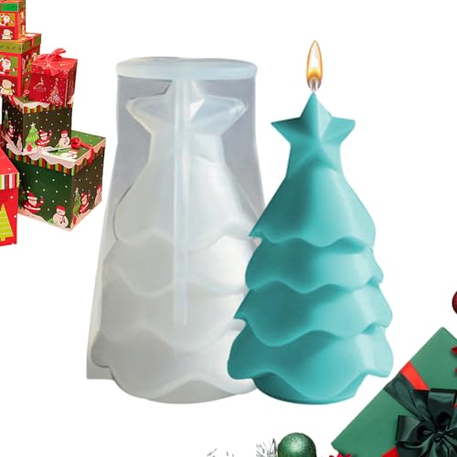 Silikonform für Weihnachtsbaum, Kerzenform für Weihnachtsbaum, Silikonharz für Weihnachtsbaum, Bastelform aus Epoxidharz, Seifenform für Kerzen von Lambo