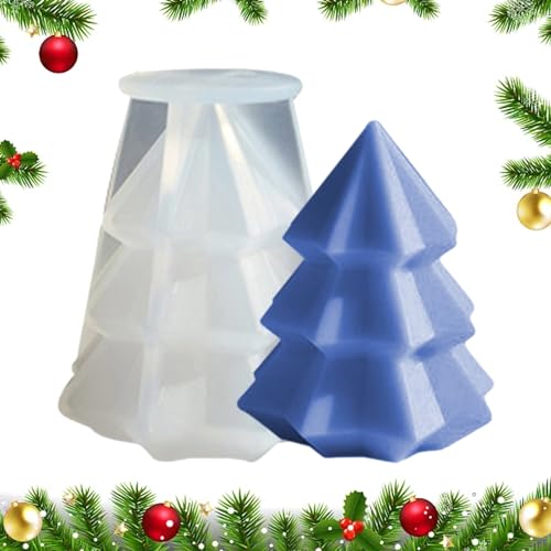 Silikonform für Weihnachtsbaum, Kerzenform für Weihnachtsbaum, Silikonharz für Weihnachtsbaum, Bastelform aus Epoxidharz, Seifenform für Kerzen von Lambo