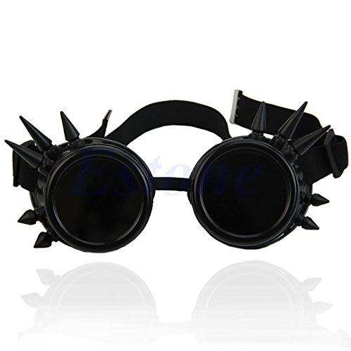 Lamdoo Vintage Viktorianischen gotischen Cosplay Rivet Steampunk Brille Brille Schweißen Punk Schwarz Lamdoo Vintage Viktorianischen gotischen Cosplay Rivet Steampunk Brille Brille Schweißen Punk Schwarz von Lamdoo