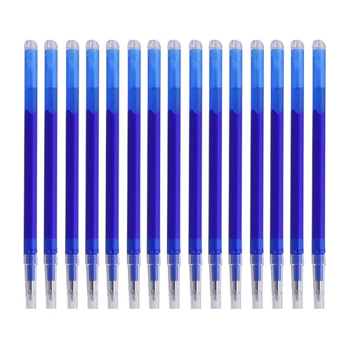Lamkrtlp Ersatzminen 0,7mm, [15 Stk] Ersatzminen blau 0,7mm Radierbare Tintenroller, thermosensitive Tinte, radierbarer Kugelschreiber, austauschbare Mine von Lamkrtlp