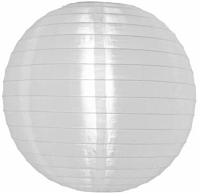 10 Stück Nylon Lampions weiß 25 cm von Lampion-Lampionnen