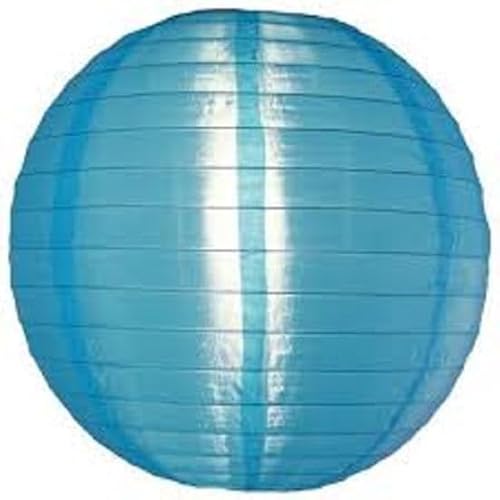 5 x Blau Lampions Nylon 25 cm von Lampion-Lampionnen