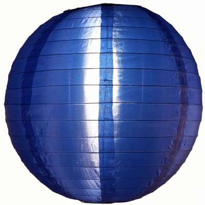 5 x Dunkelblau Lampion Nylon 45 cm von Lampion-Lampionnen