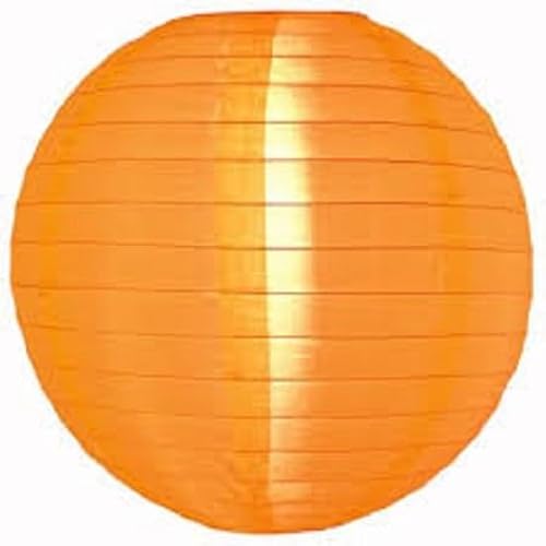 5 x Orange Lampion Nylon 35 cm - Wetterfest Outdoor Garten Lampions von Lampion-Lampionnen