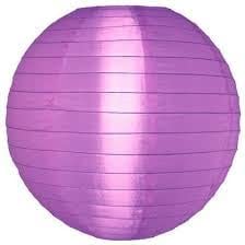 5 x Violett Lampions Nylon 25 cm von Lampion-Lampionnen