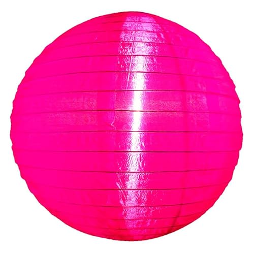 Fuchsia Rosa Lampion Nylon 45 cm von Lampion-Lampionnen