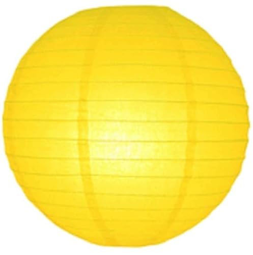 Lampion schwer entflammbar gelb 25 cm von Lampion-Lampionnen