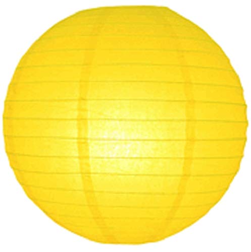Lampion schwer entflammbar gelb 35 cm von Lampion-Lampionnen
