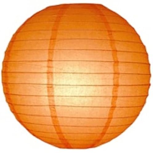 Lampion schwer entflammbar orange 25 cm von Lampion-Lampionnen