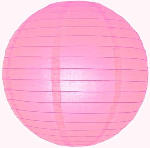 Lampion schwer entflammbar rosa 45 cm von Lampion-Lampionnen