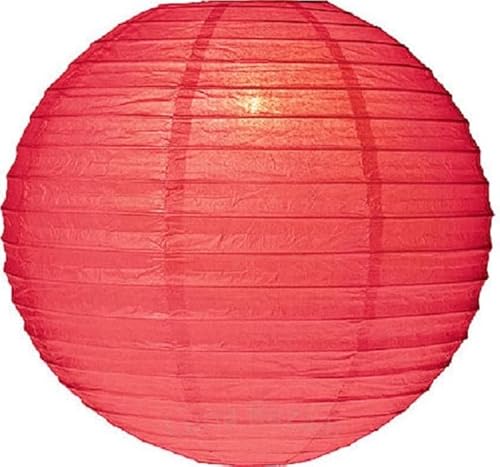 Lampion schwer entflammbar rot 45 cm von Lampion-Lampionnen