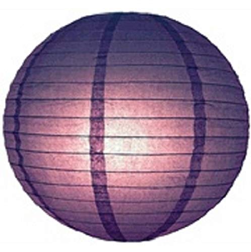 Lampion schwer entflammbar violett 35 cm von Lampion-Lampionnen