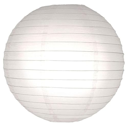 Lampion schwer entflammbar weiß 60 cm Lampion schwer entflammbar weiß 60 cm von Lampion-Lampionnen