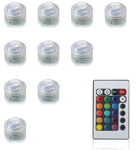 Set 10 x LED Lampen multicolor mit Fernbedienung Set 10 x LED Lampen multicolor mit Fernbedienung von Lampion-Lampionnen