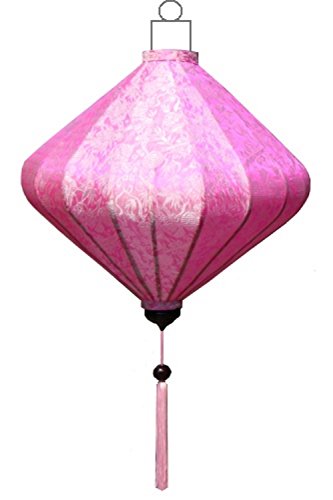 Lampionsenzo Vietnamesische Seide Lampion Diamant Pink by Lampionsenzo Vietnamesische Seide Lampion Diamant Pink by von Lampionsenzo