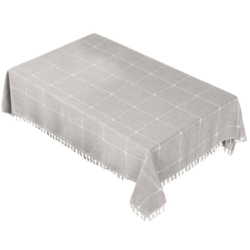 24x24 Zoll quadratische Baumwollwäsche -Tischdecke mit Quastenwaschableer Esstischabdeckung für Zuhause 24x24 Zoll quadratische Baumwollwäsche -Tischdecke mit Quastenwaschableer Esstischabdeckung für Zuhause von Lamppdcor
