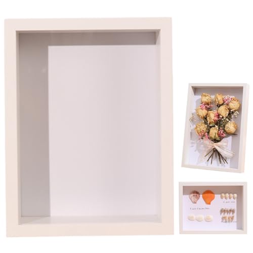 4x6 Schattenbox Rahmen 3D hohlweiß für getrocknetes Blütenbild staubdicht 4x6 Schattenbox Rahmen 3D hohlweiß für getrocknetes Blütenbild staubdicht von Lamppdcor