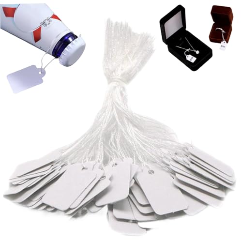 500pcs 0, 9x0.5 Geschenkanhänger mit String White Sklaable Ware Display für Schmuckbekleidungsprodukte 500pcs 0, 9x0.5 Geschenkanhänger mit String White Sklaable Ware Display für Schmuckbekleidungsprodukte von Lamppdcor
