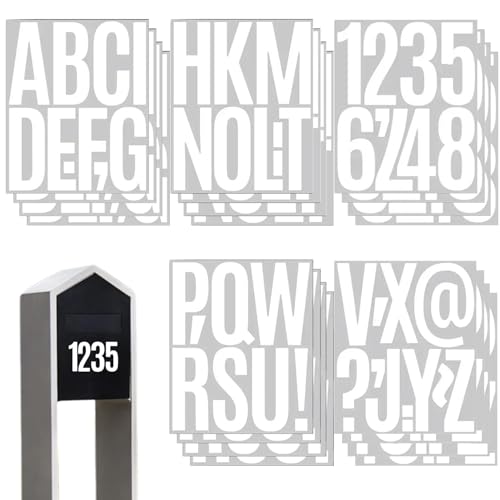 Mailbox -Aufkleber - 20 Prozent wasserdichte Adressnummern - selbstklebende Vinyl -Buchstabenaufkleber für Tür, Auto, Auto Mailbox -Aufkleber - 20 Prozent wasserdichte Adressnummern - selbstklebende Vinyl -Buchstabenaufkleber für Tür, Auto, Auto von Lamppdcor