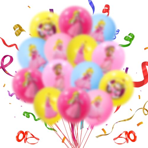 Mario Geburtstag Deko 38pcs, Mario Ballon, Mario Luftballon Latex, Mario Luftballons Geburtstag, Mario Geburtstag Party Set für Mario Bros Ballons für Kinder Birthday Partydekorationen von Lamuliya