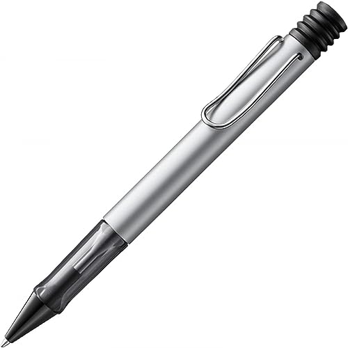 LAMY AL-star leichter Kugelschreiber 225 aus Aluminium in weiß-silber mit ergonomischem Griff und selbstfederndem Metallclip, inkl. Großraummine LAMY M 16 M von Lamy