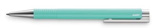 LAMY logo M+ Kugelschreiber 204 – Kuli aus bruchfestem Kunststoff in der Farbe Lagoon Türkis mit integrierter Clip-Drücker-Einheit – Mit Großraummine – Strichbreite M von Lamy