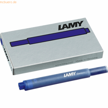 Lamy Großraumtintenpatrone T10 blau VE=5 Stück von Lamy