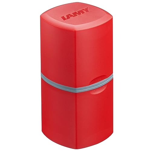 LAMY 1231571 3-/4plus Z 84 Spitzer 595 - Spitzdose aus hochwertigem Kunststoff in der Farbe Rot für normalstarke Blei- und Farbstifte der Farbstiftserien 3plus, 4plus und plus von Lamy