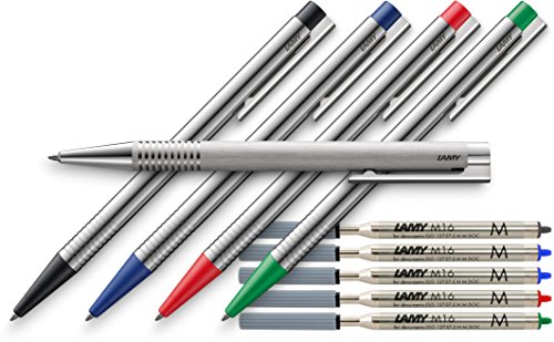 Lamy Logo 2015 Kugelschreiber mit matter Oberfläche + extra Ersatzmine (Stiftfarbe) Alle 4 Farben + Brush von Lamy