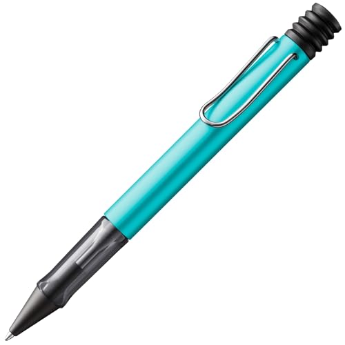 LAMY AL-star leichter Kugelschreiber 223 aus Aluminium in turmaline mit ergonomischem Griff und selbstfederndem Metallclip, inkl. Großraummine LAMY M 16 M von Lamy