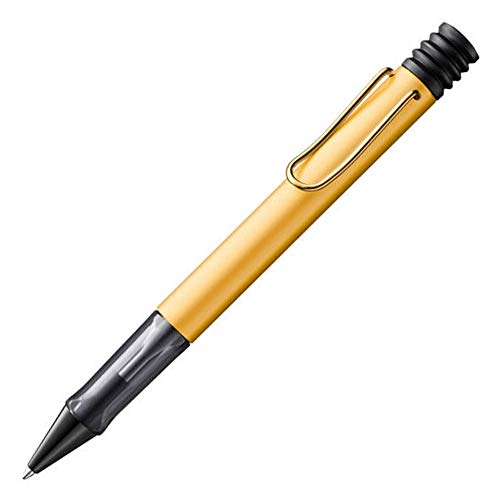 LAMY 1235509 AL-star Kugelschreiber 299 – Kuli aus Aluminium in der Farbe Gold/Schwarz mit ergonomischem Griff und transparentem Griffstück – Mit Großraummine – Strichbreite M LAMY 1235509 AL-star Kugelschreiber 299 – Kuli aus Aluminium in der Farbe Gold/Schwarz mit ergonomischem Griff und transparentem Griffstück – Mit Großraummine – Strichbreite M von Lamy