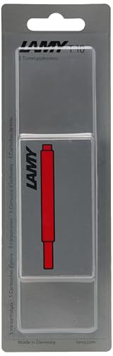 LAMY Hangsell T10 Tintenpatronen für Füllfederhalter, Rot, 5 Stück von Lamy